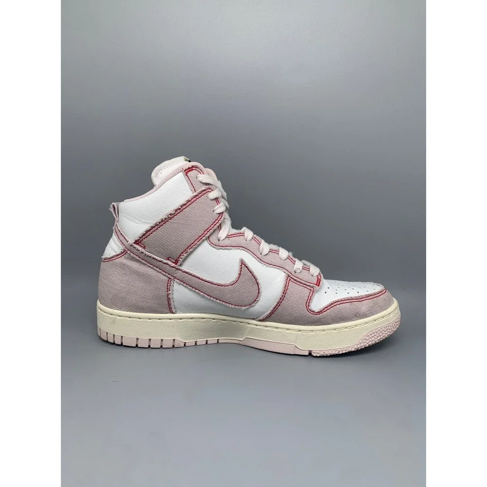 Nike Dunk High‎ 1985 Pink Denim DQ8799-100 Men's Sz 8
